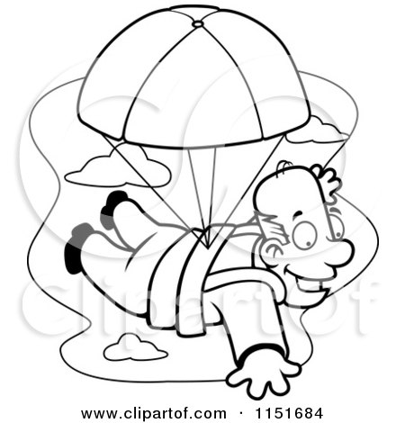 450x470 Royalty Free (Rf) Skydive Clipart, Illustrations, Vector Graphics