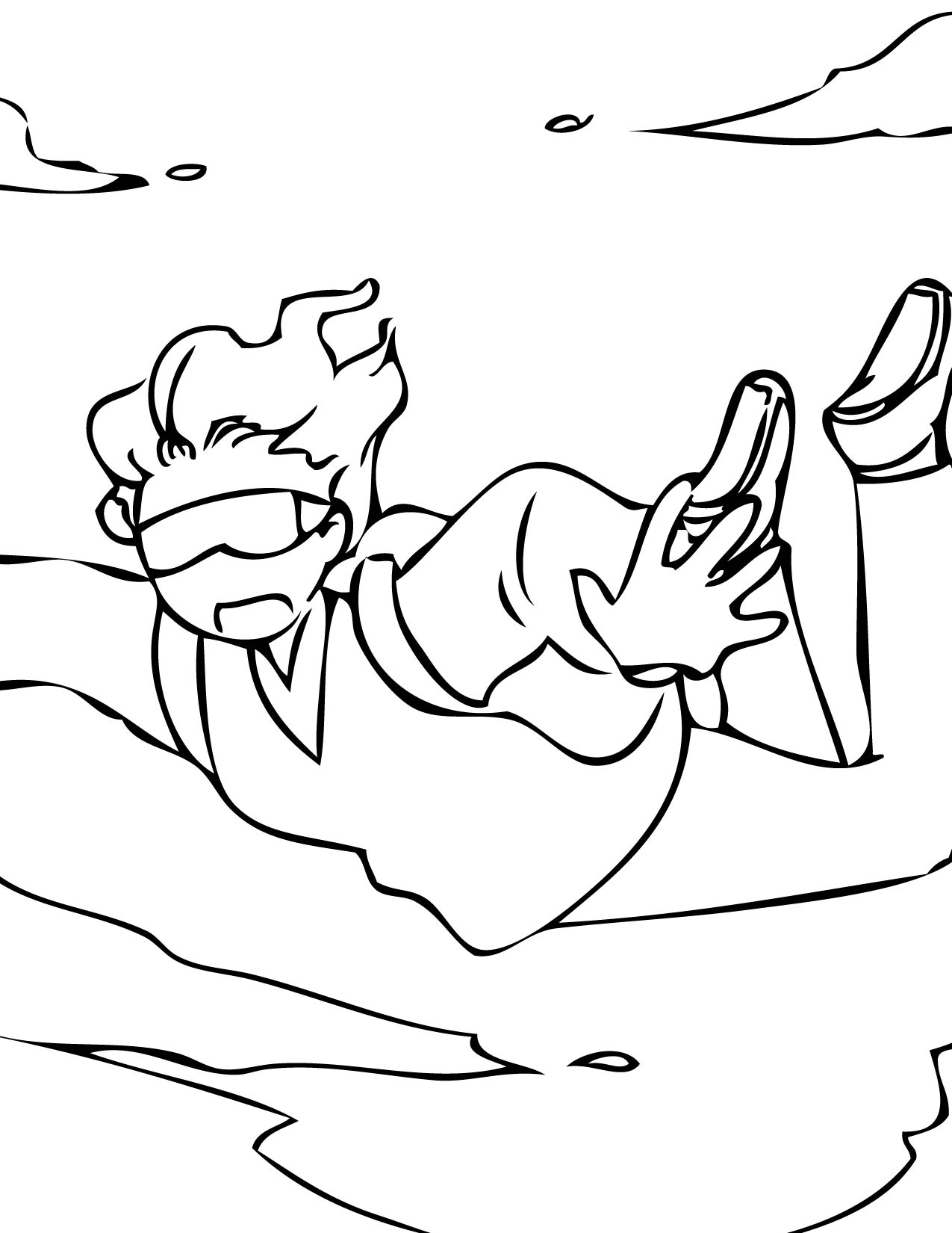 1275x1650 Skydiving Coloring Page
