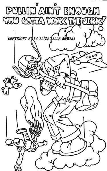 375x600 Parachute Man Adult Coloring Page Image By Digitalgraphicsshop