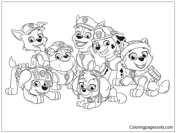 577x437 Coloring Pages Paw Patrol Full Screen Download Print Picture Paw