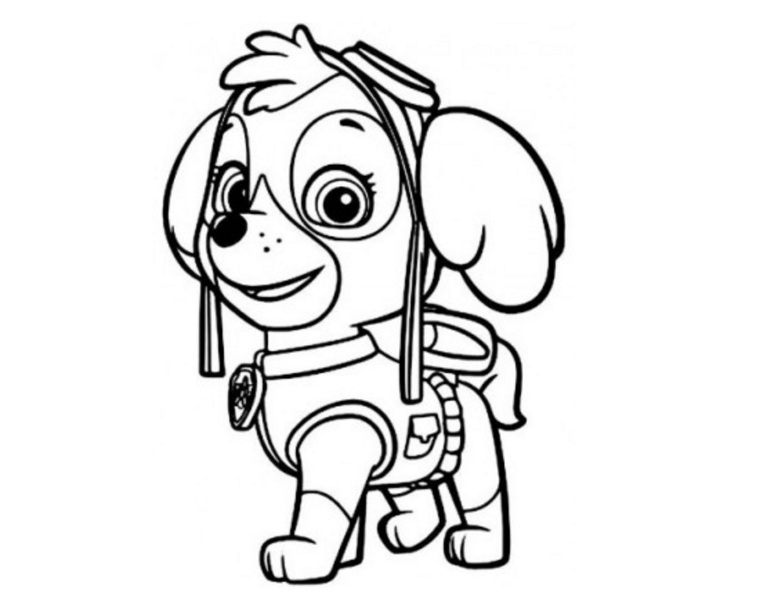 1110x890 Skye Paw Patrol Coloring Pages New Paw Patrol Coloring Pages