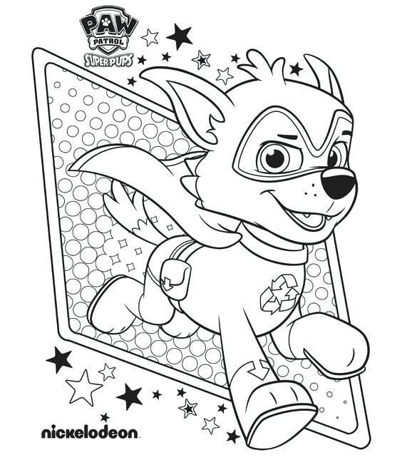 564x645 Coloring Pages Paw Patrol Icontent