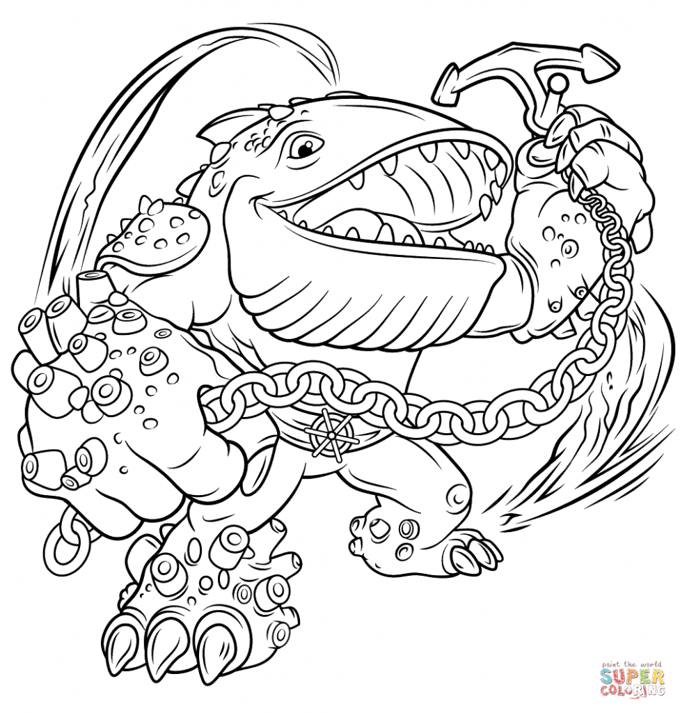 977x1024 Coloring Pages Skylanders Photos High Skylander Colouring Online