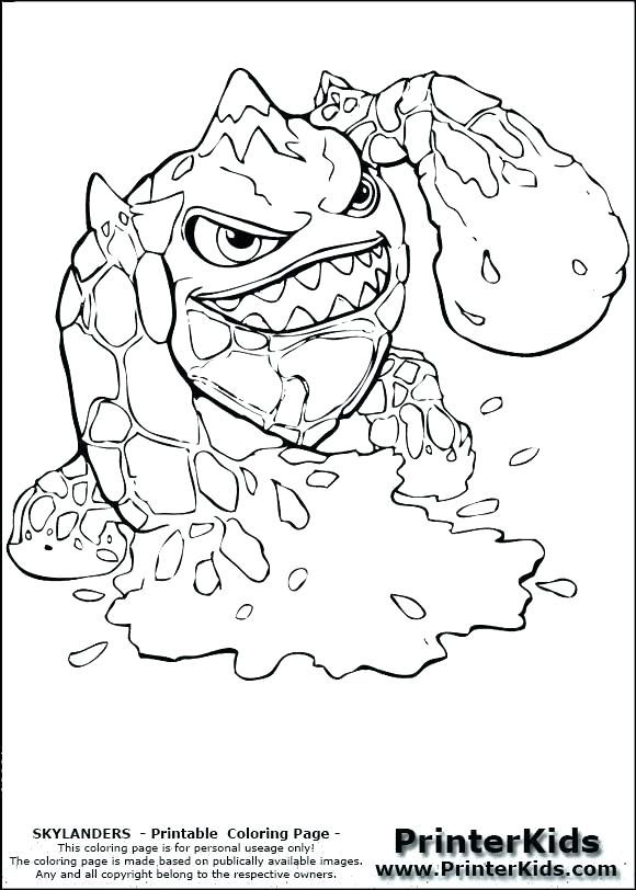 580x812 Free Skylander Coloring Pages