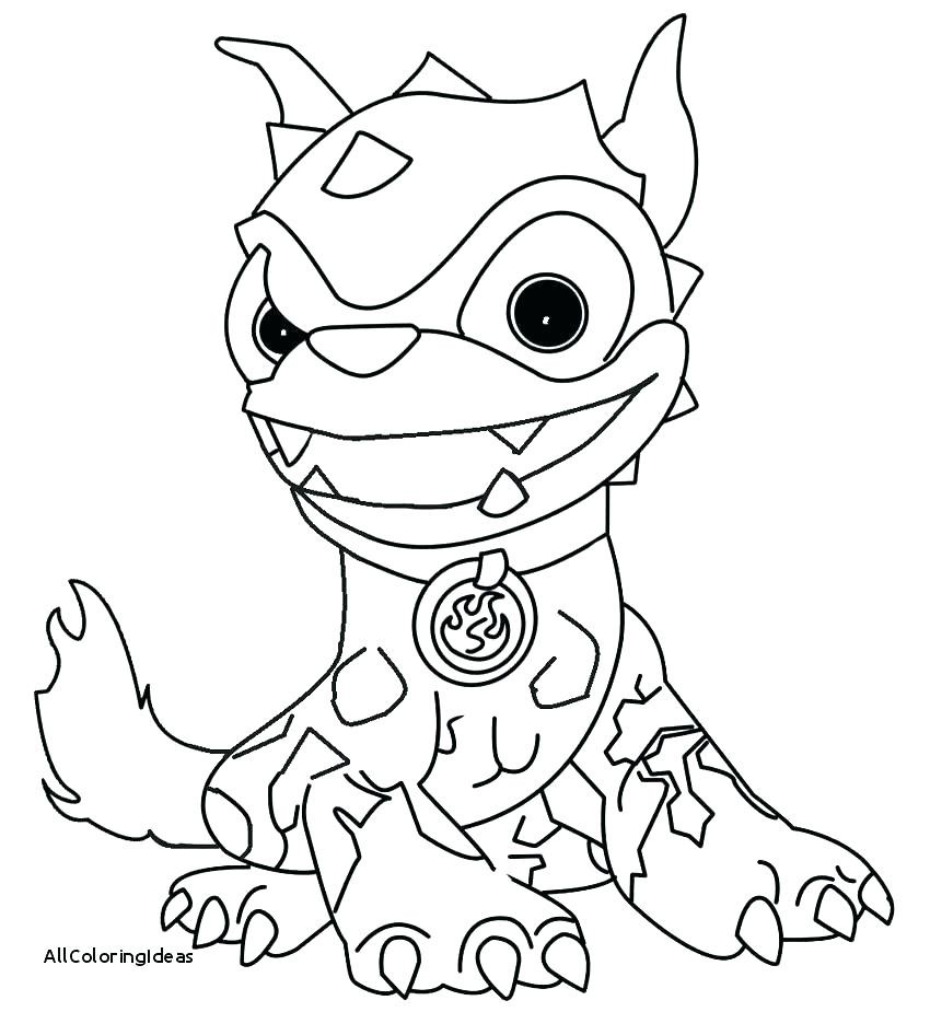 Skylanders Coloring Pages Hot Dog