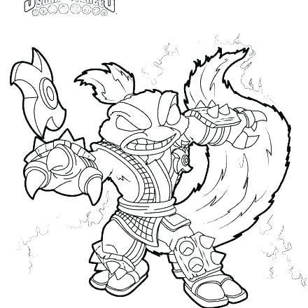 440x440 Skylander Coloring Pages Coloring Trap Team Coloring Pages Food
