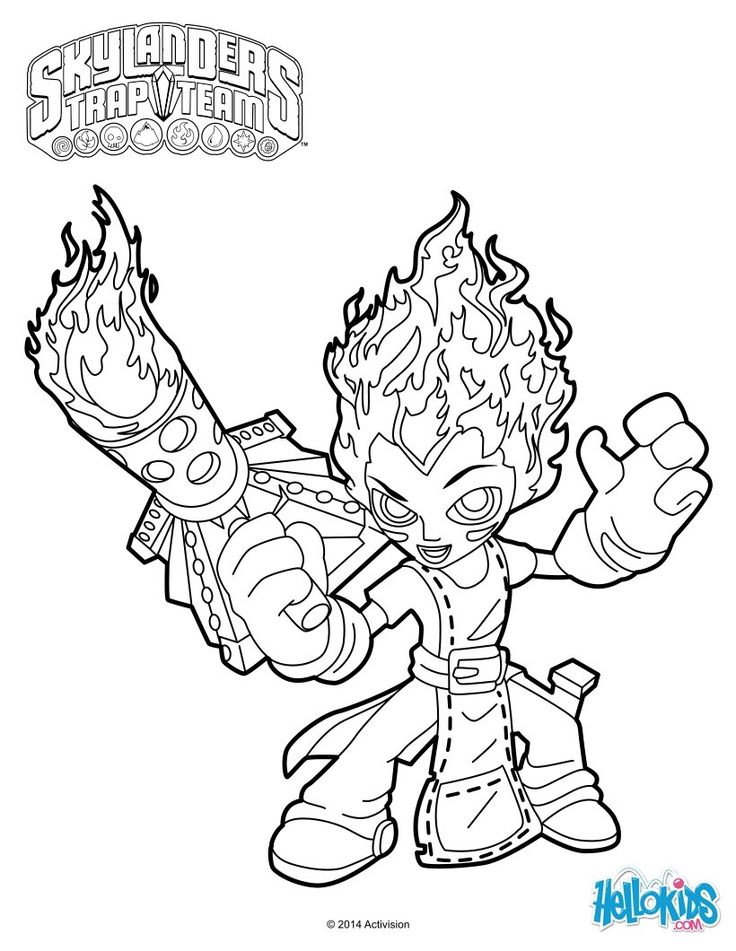 Skylanders Coloring Pages Printable