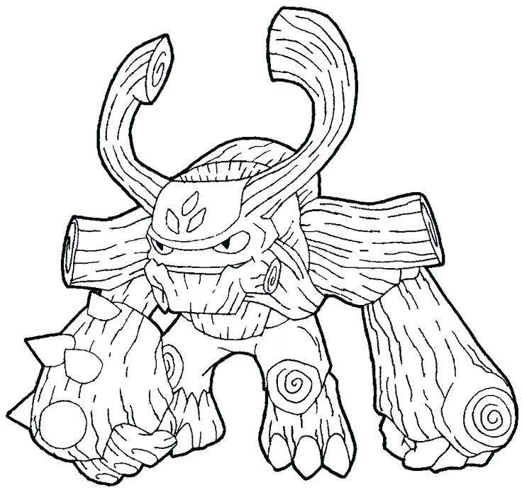 736x691 Skylander Coloring Pages Tree Rex Coloring Pictures Lovely