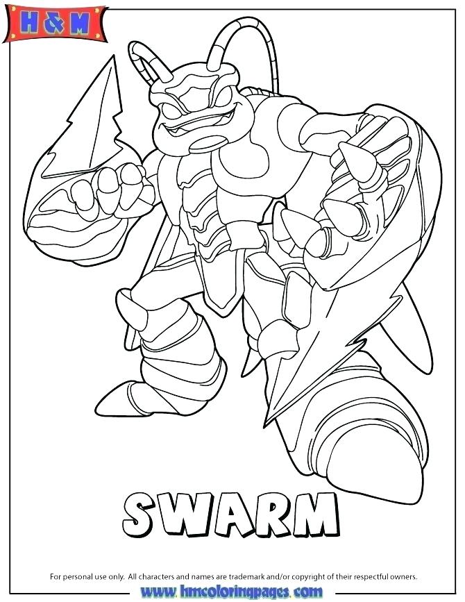 670x867 Printable Skylander Coloring Pages Color Alive Pages Color