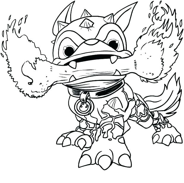 618x613 Skylanders Giants Coloring Pages Crusher Page Games Printable