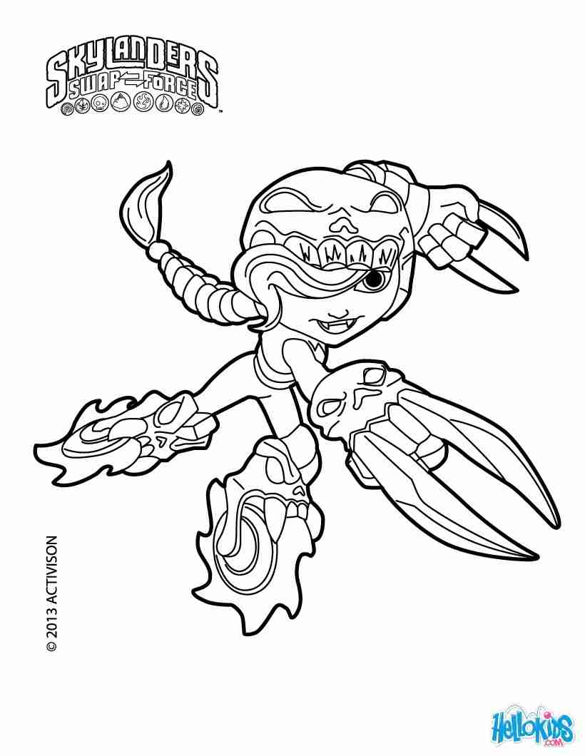820x1060 Skylanders Swap Force Coloring Pages Olegratiy