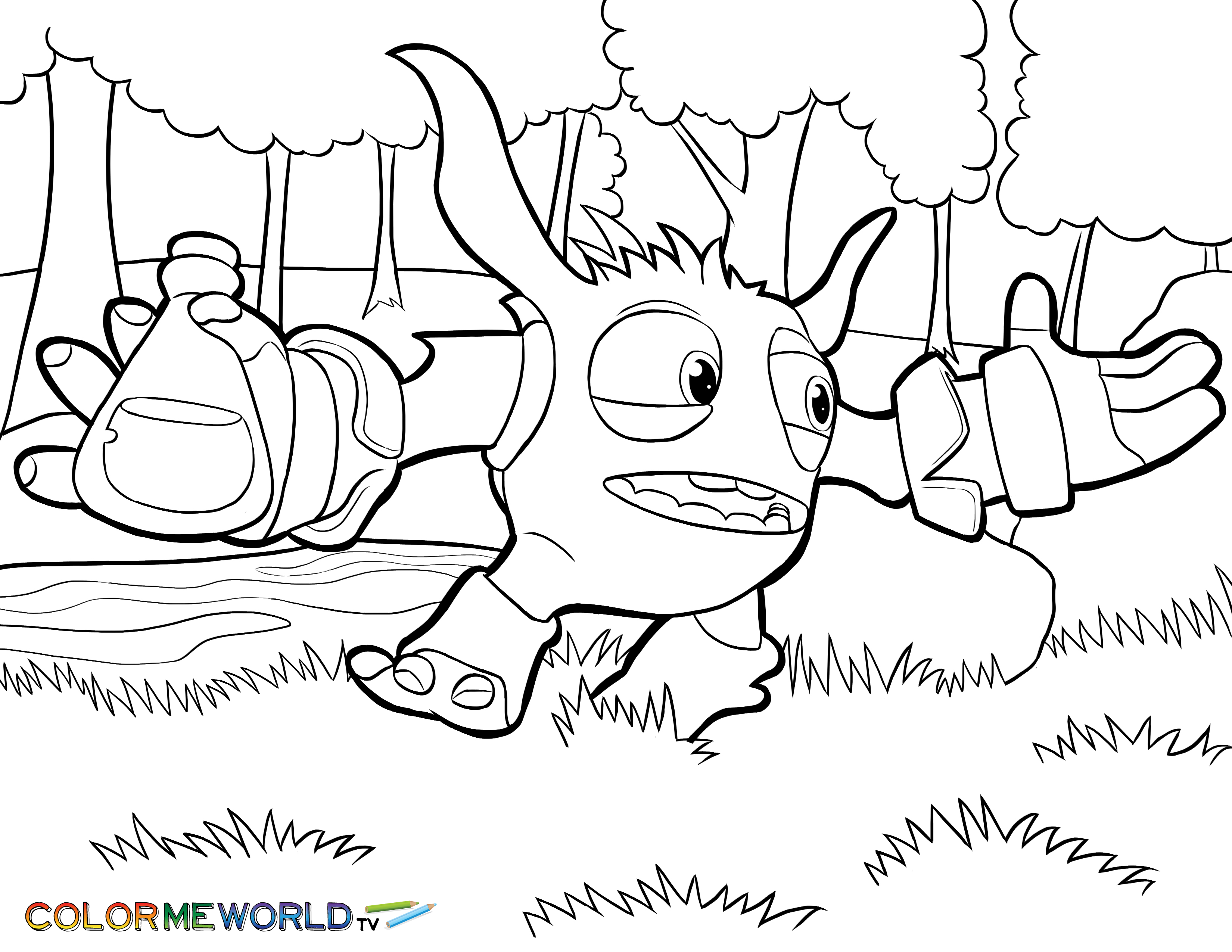 3300x2550 Skylanders Coloring Pages Free Inside