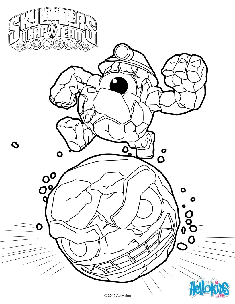 820x1060 Skylanders Trap Team Coloring Pages