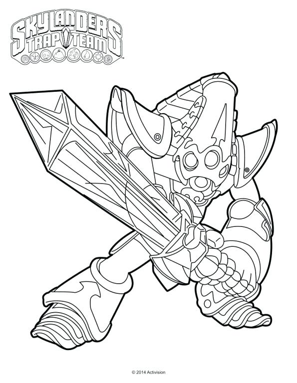 595x768 Skylanders Trap Team Coloring Pages Skylander Coloring Books Trap
