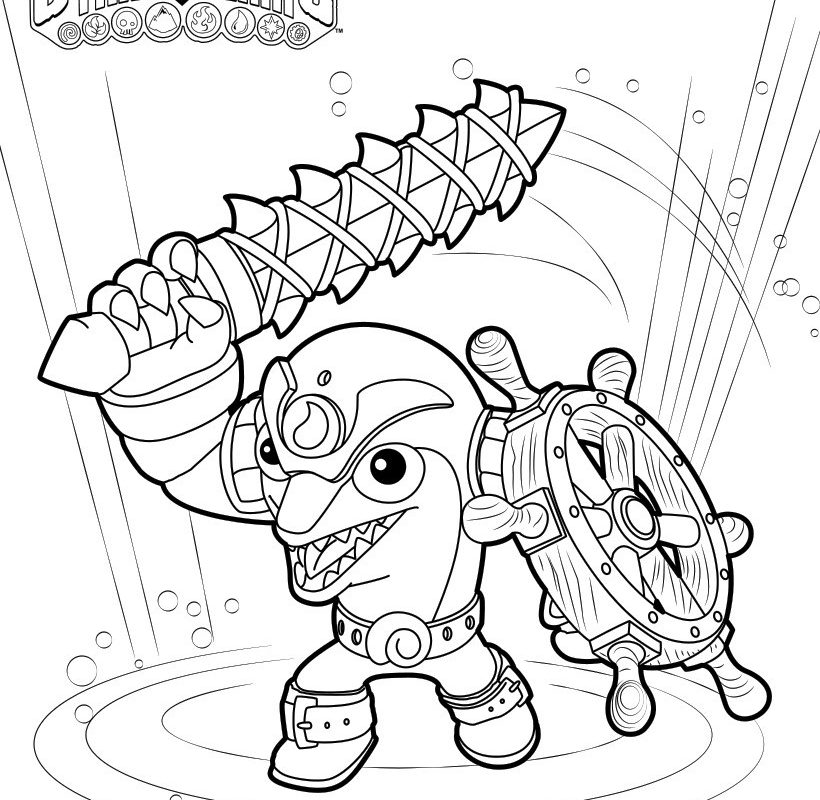 820x800 Echo Coloring Page L9hkylanders Pages To Print Trap Team Colouring