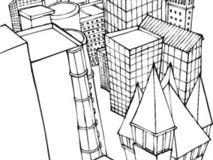 440x330 Chicago City Skyline Coloring Pages. Skyline Coloring Pages