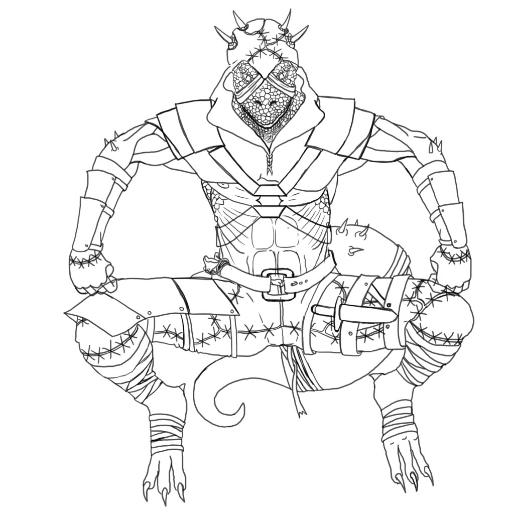 1024x1024 8 Images Of Skyrim Argonian Coloring Pages