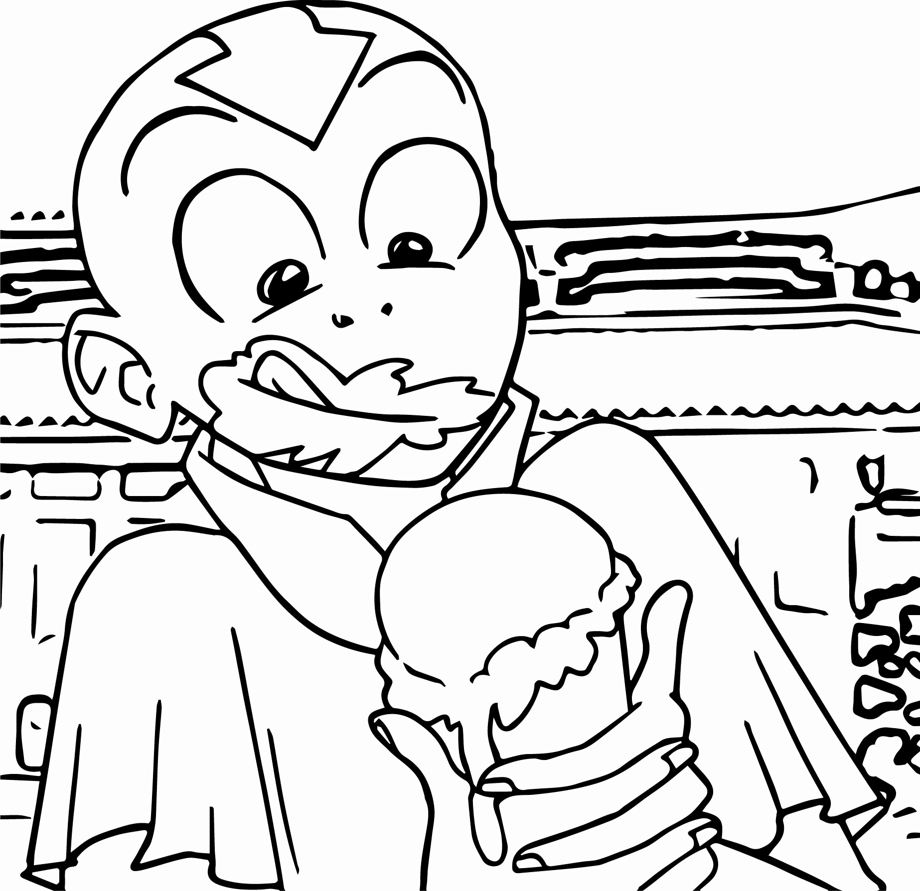 1846x1789 Unusual Avatar The Last Airbender Coloring Pages Momo Contemporary