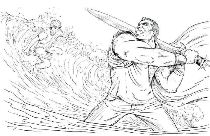 700x455 Lightning Coloring Pages Holiday Titans Gods A Free And The Thief