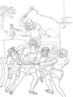 236x314 Egypt Israelite Slaves Coloring Page Moses Sunday