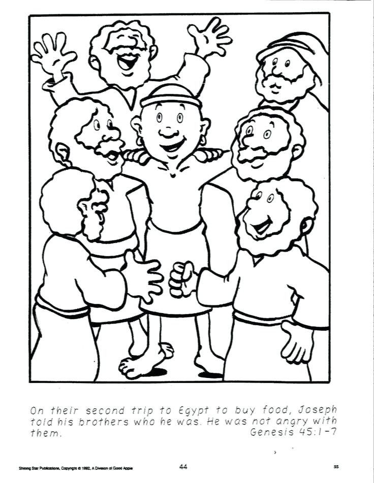 736x952 Joseph Coat Coloring Page