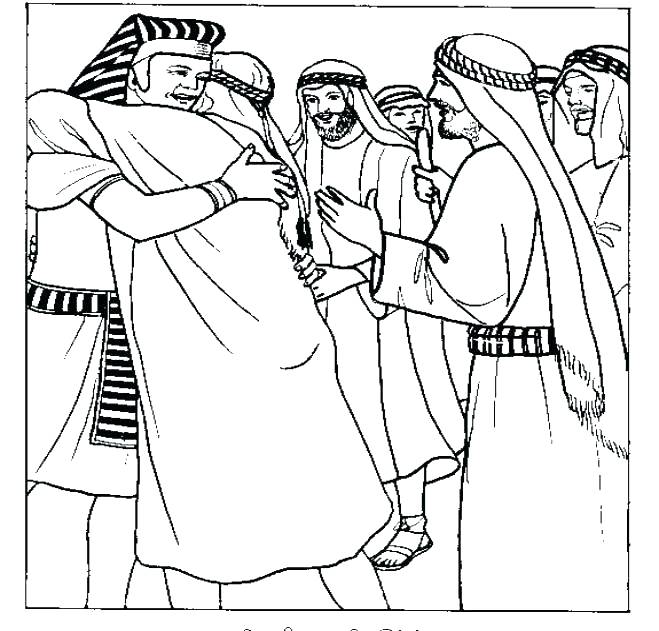 659x631 Joseph Sold Into Slavery Coloring Pages