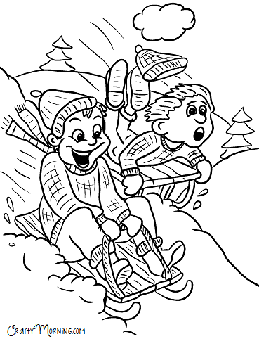 369x492 Free Printable Winter Coloring Pages For Kids