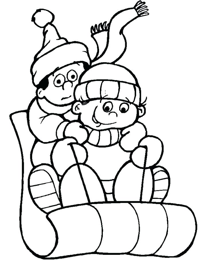 700x906 Calvin And Hobbes Coloring Pages Sledding Coloring Pages Free