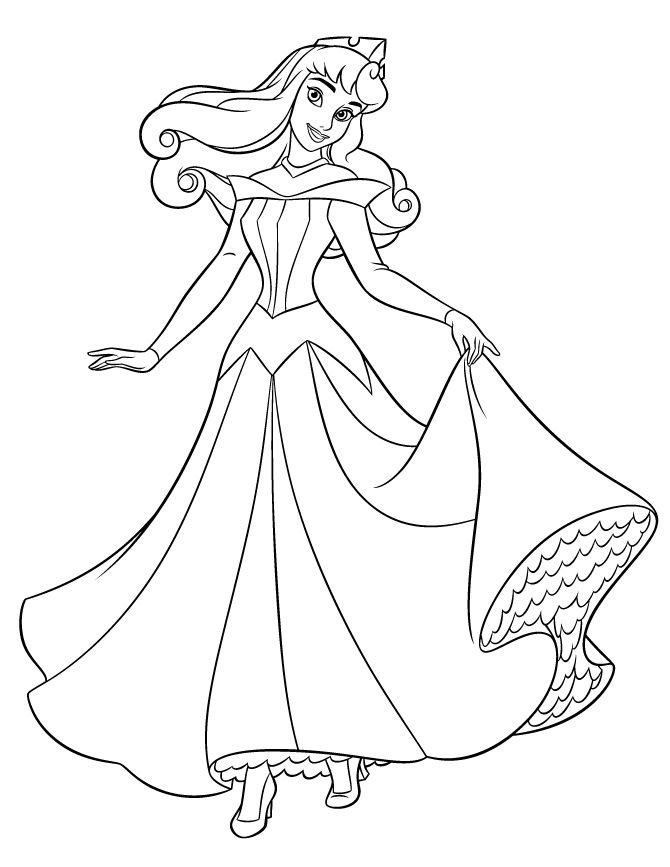 Sleep Beauty Coloring Pages