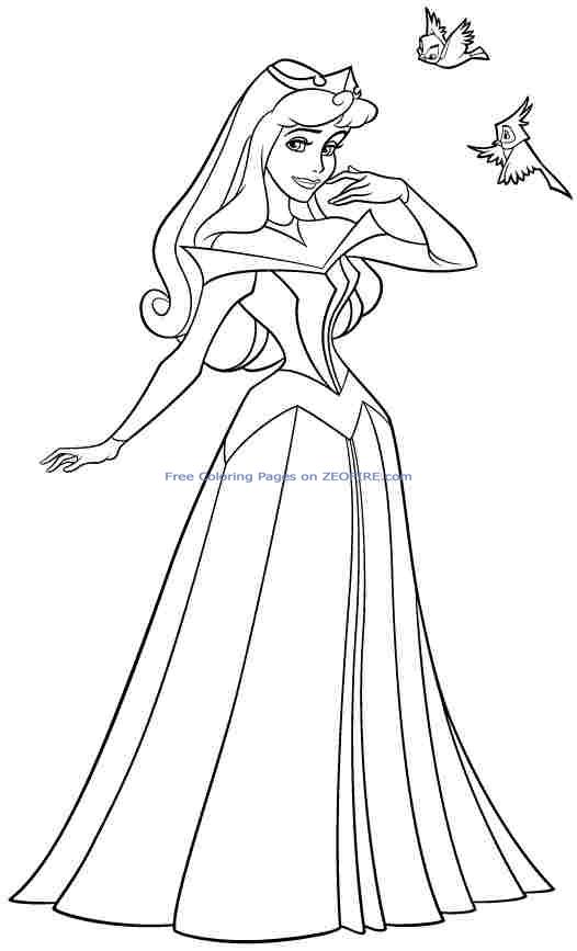 526x867 Sleeping Beauty Coloring Pages 2018