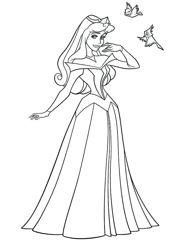 Sleeping Beauty Castle Coloring Pages