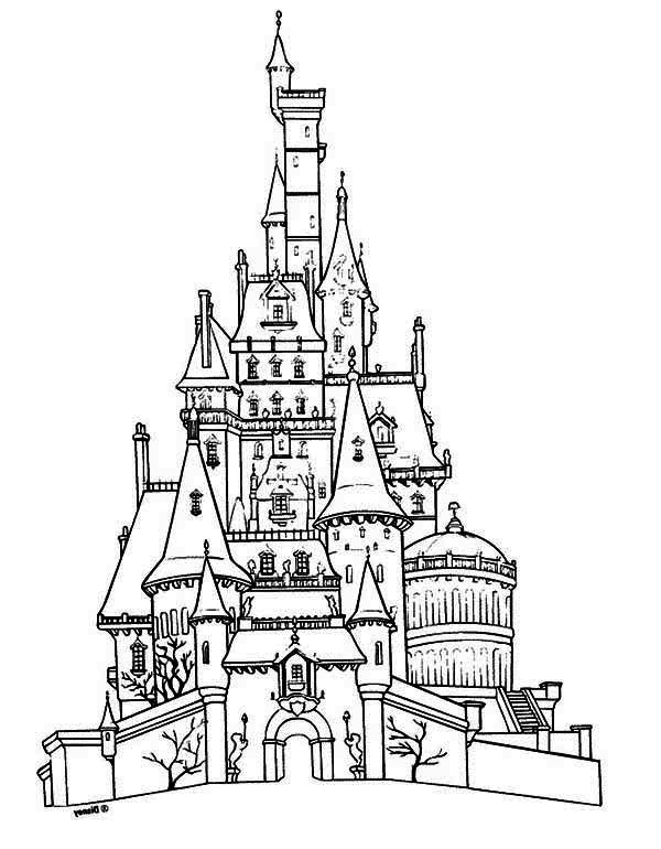 600x770 Castle Houses Coloring Page Color Luna
