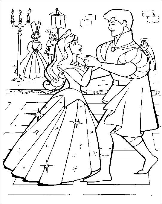 542x682 Sleeping Beauty Coloring Page Coloring Pages