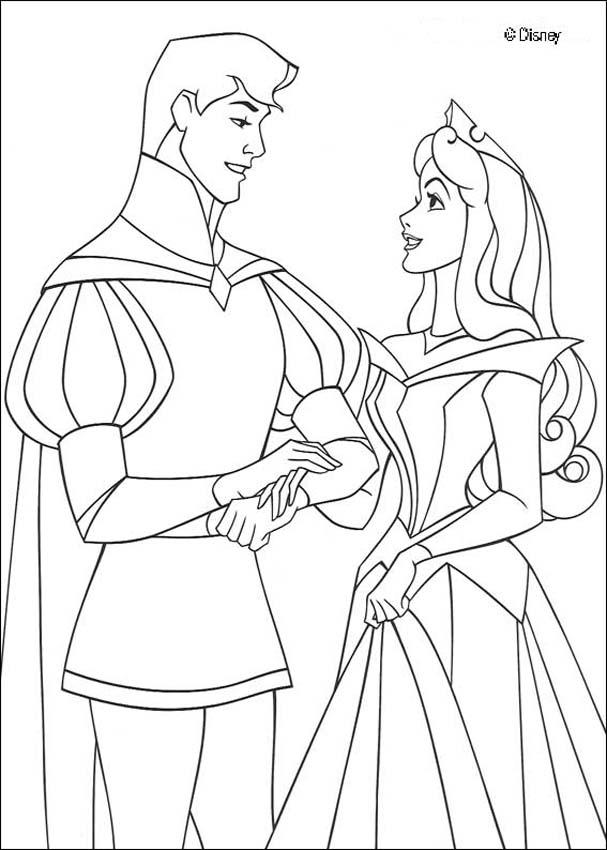 607x850 Sleeping Beauty Coloring Pages To Print Sleeping Beauty Coloring