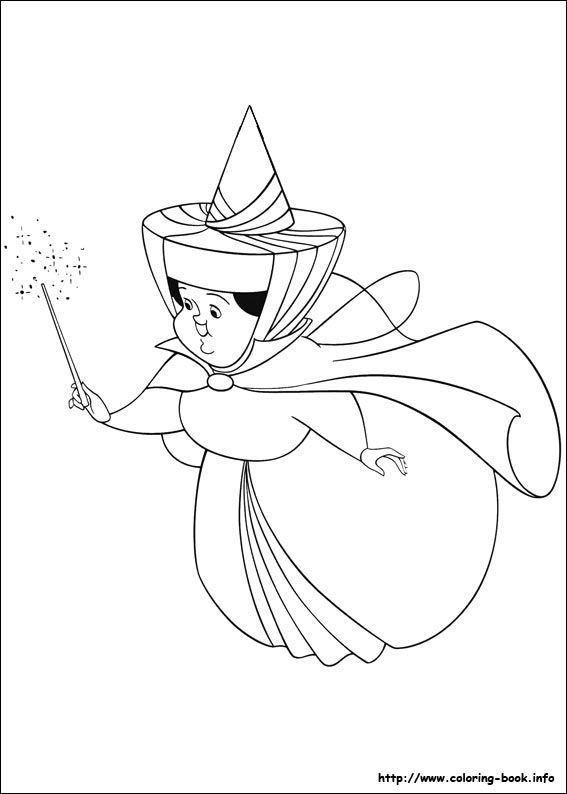 Sleeping Beauty Fairies Coloring Pages