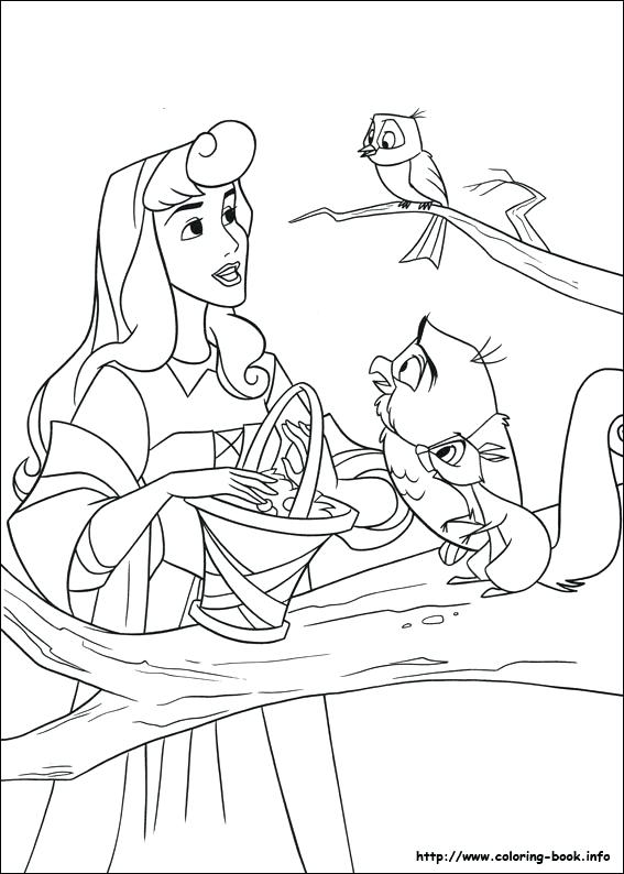 567x794 Princess Sleeping Beauty Aurora Colouring Pages Free For Princess