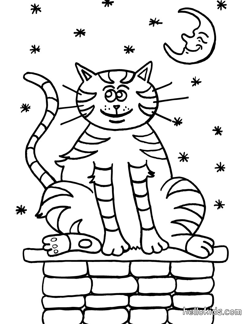 820x1060 Sleeping Kitten Coloring Pages