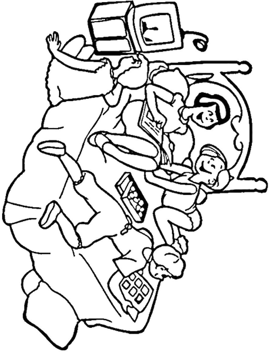 917x1200 A Cartoon Sleepover Coloring Pages Printable Coloring Sheets