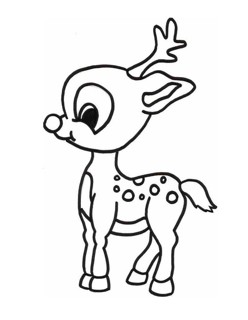 855x1104 Tested Rudolph The Red Nosed Reindeer Coloring Page And Santa