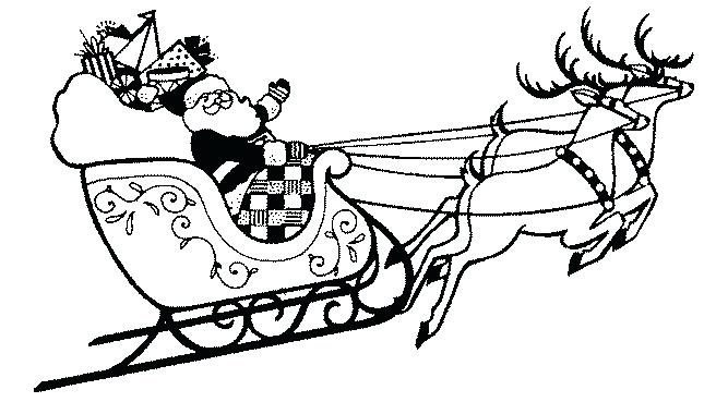 645x369 Printable Santa Sleigh Template Printable