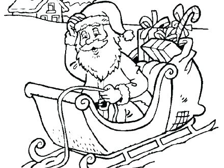 440x330 Sleigh Coloring Page Sleigh Ride Coloring Sheets