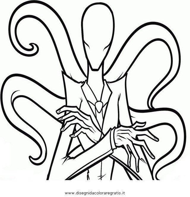 640x666 Slender Man Coloring Pages Halloween Coloring Pages Online Ideas