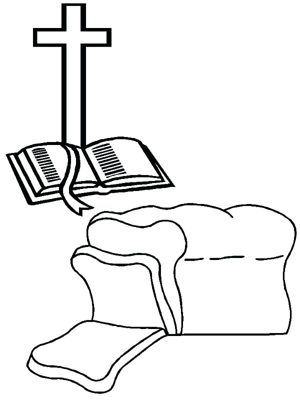 600x800 Bread Coloring Page Bread Coloring Page Stock Bible Bread Of Life