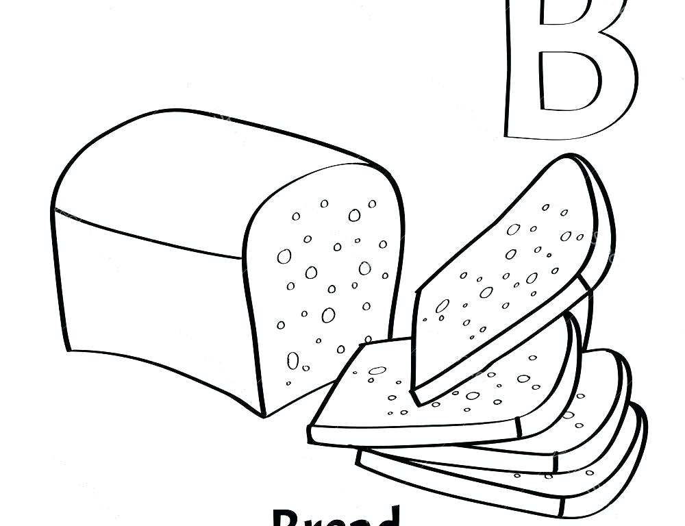 1000x768 Bread Coloring Pages Slice Of Bread Coloring Page Nickelodeon
