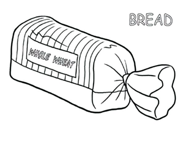 600x462 Coloring Pages Bread Bread Coloring Pages Bread In Package