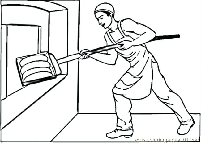 650x464 Putting Bread In Oven Coloring Page Free Profession Coloring