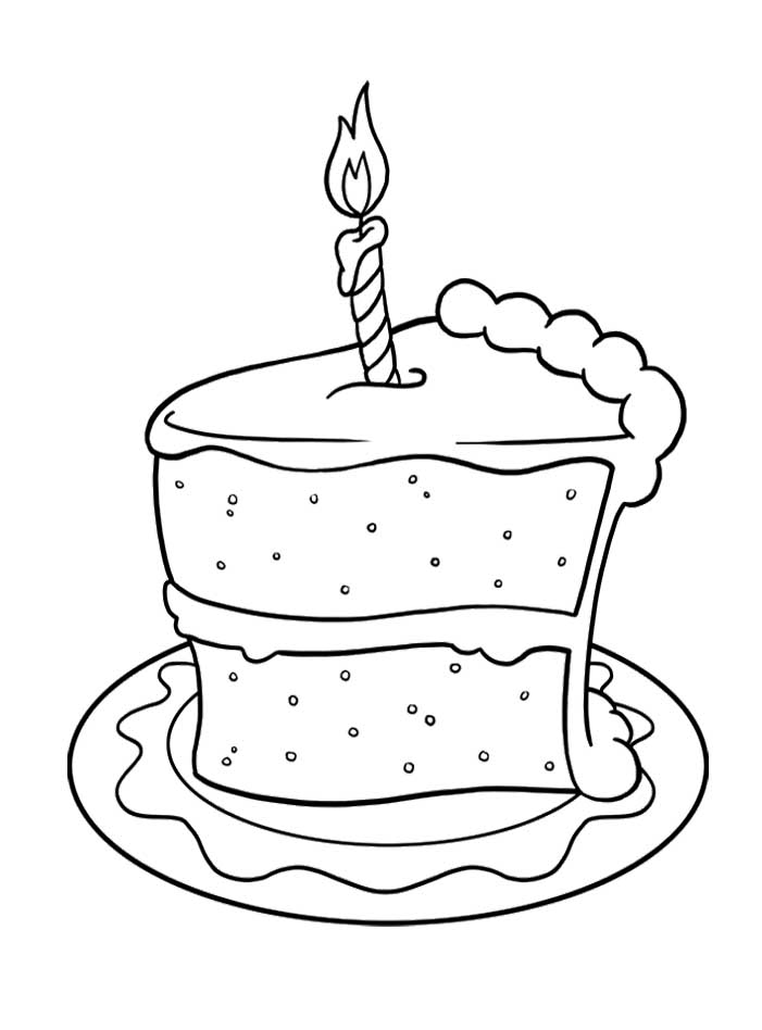 701x948 Pictures Slice Of Cake Birthday Coloring Pages Spanish This