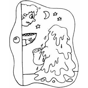 300x300 Slime Trick Or Treating Coloring Sheet