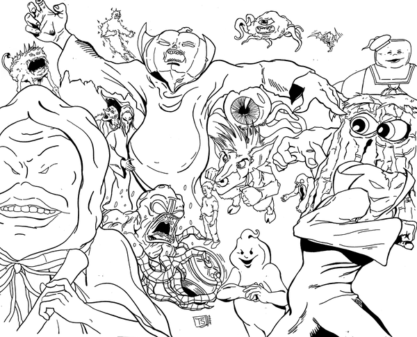 600x485 Ghostbuster Coloring Pages. Awesome Ghostbuster Coloring Pages