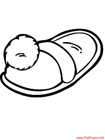 209x279 Slippers Coloring Pages